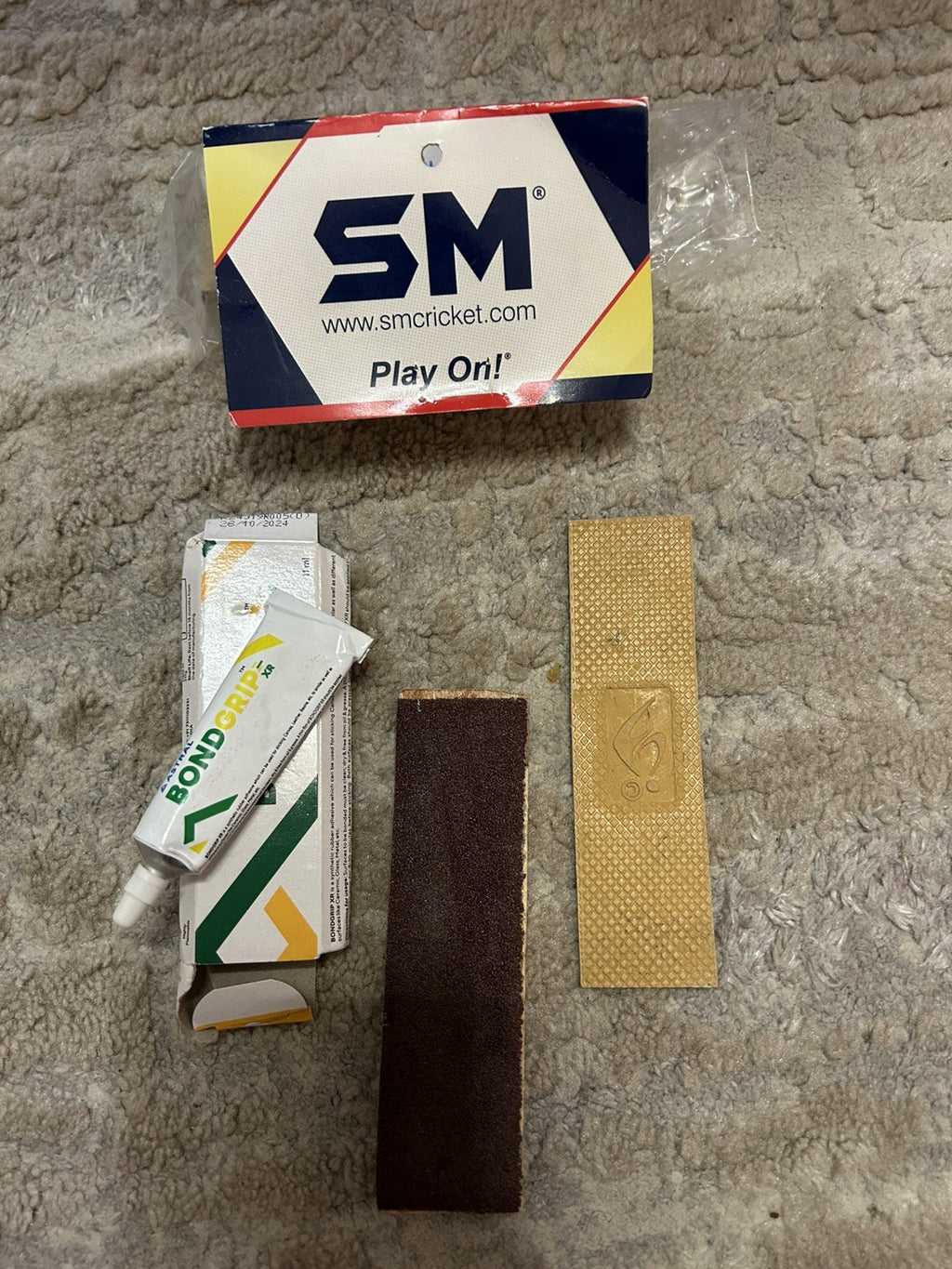 Cricket Bat Toe Guard Kit with (2 Toe guards , 1 Glue and 1 sandpaper)
