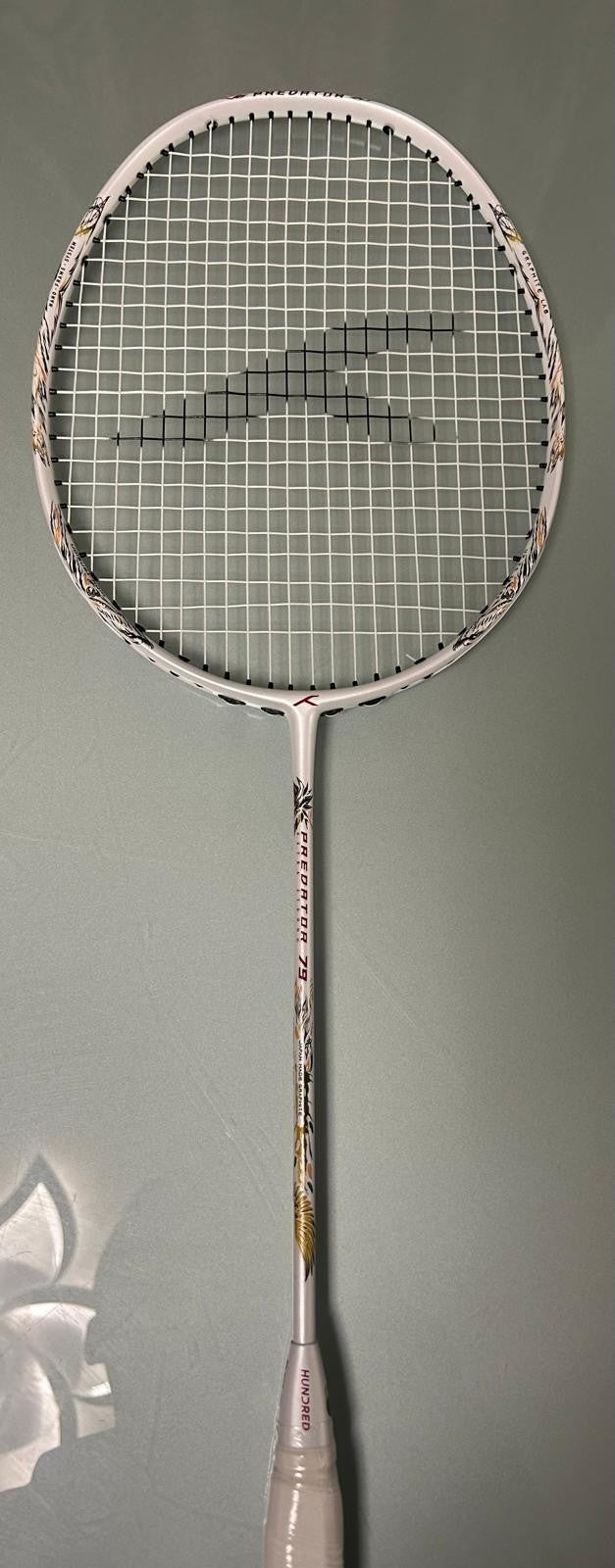 Hundred Predator 79/82 Extra Strong Graphite Badminton Racket ≤38 |4U | Premium