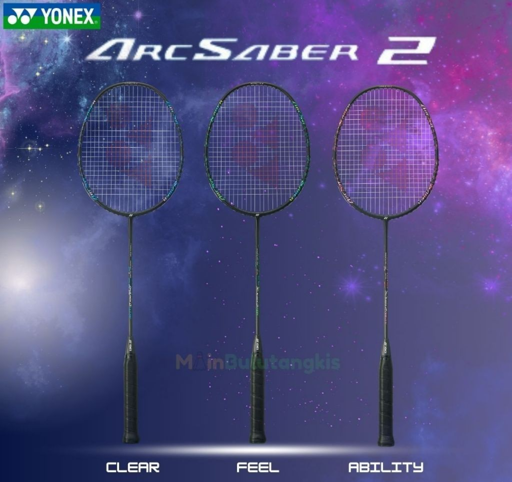 Yonex ArcSaber 2 Ability, Badminton Racket, Pre Strung, Black Pink, 4UG4 - Q-1