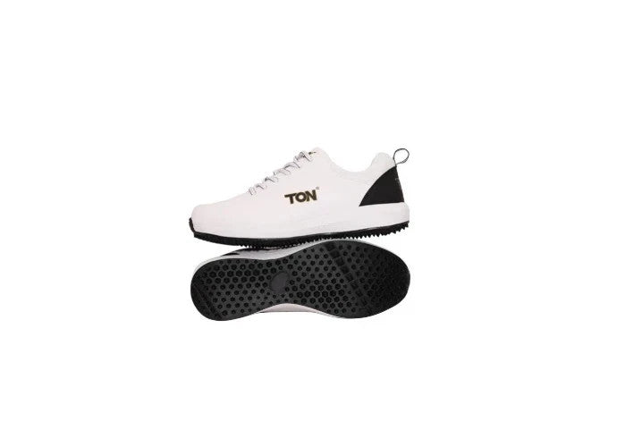 TON White And Black Cricket Shoes