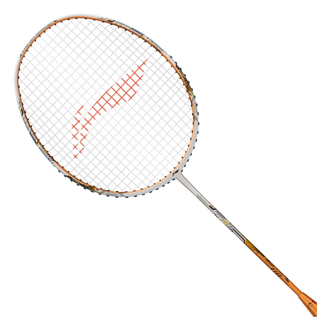 LI-NING Air -Force 78 G3 White/Orange Strung Badminton Racquet Pack of: 1, 78g