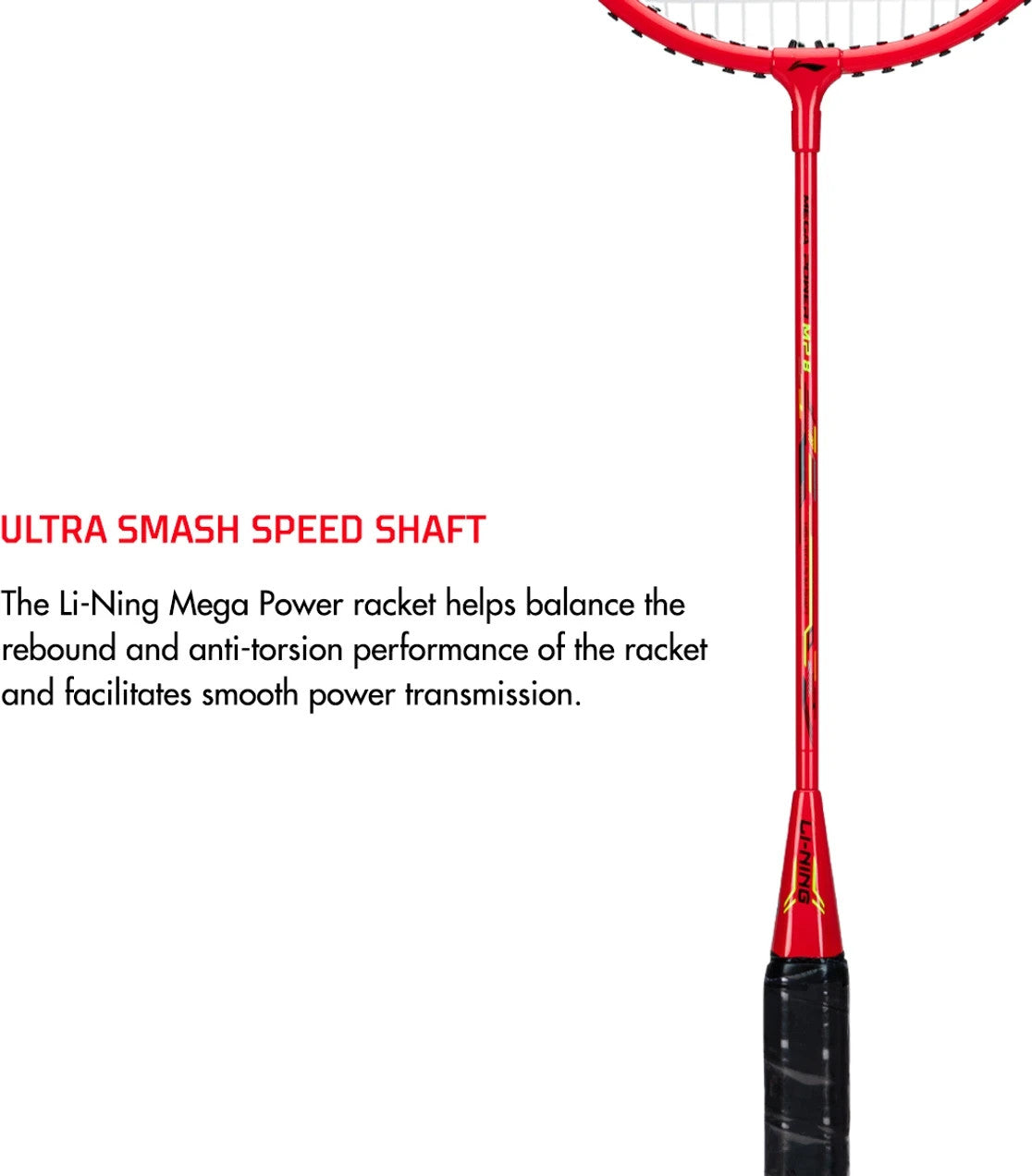 LI-NING Mega Power MP 8 - Pack of 1 Full Covers Multicolor Strung Badminton