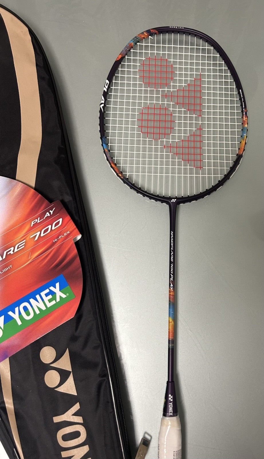 Yonex Nanoflare 700 Play 4U Badminton Racket - Midnight Purple - Strung - 4UG5