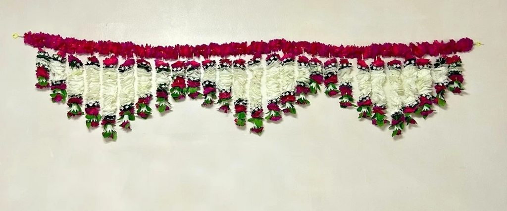 New Indian handcrafted toran door hangings decor wedding mehndi party Diwali RED