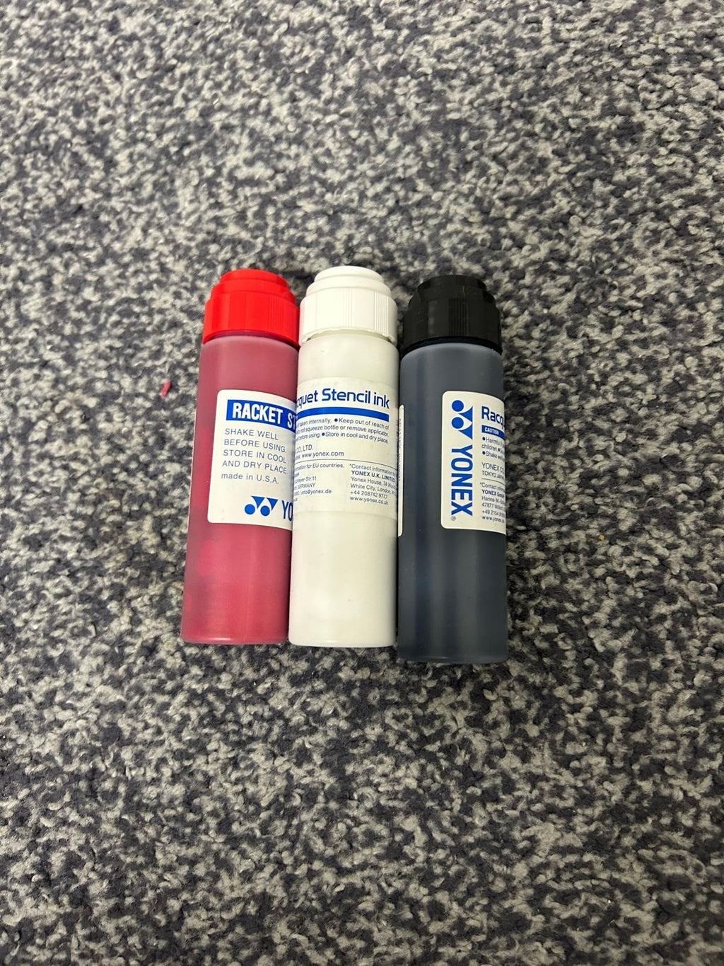 Yonex Stencil Ink Pen - pack of 1 - 3 colours - BRAND NEW - 1 bottle