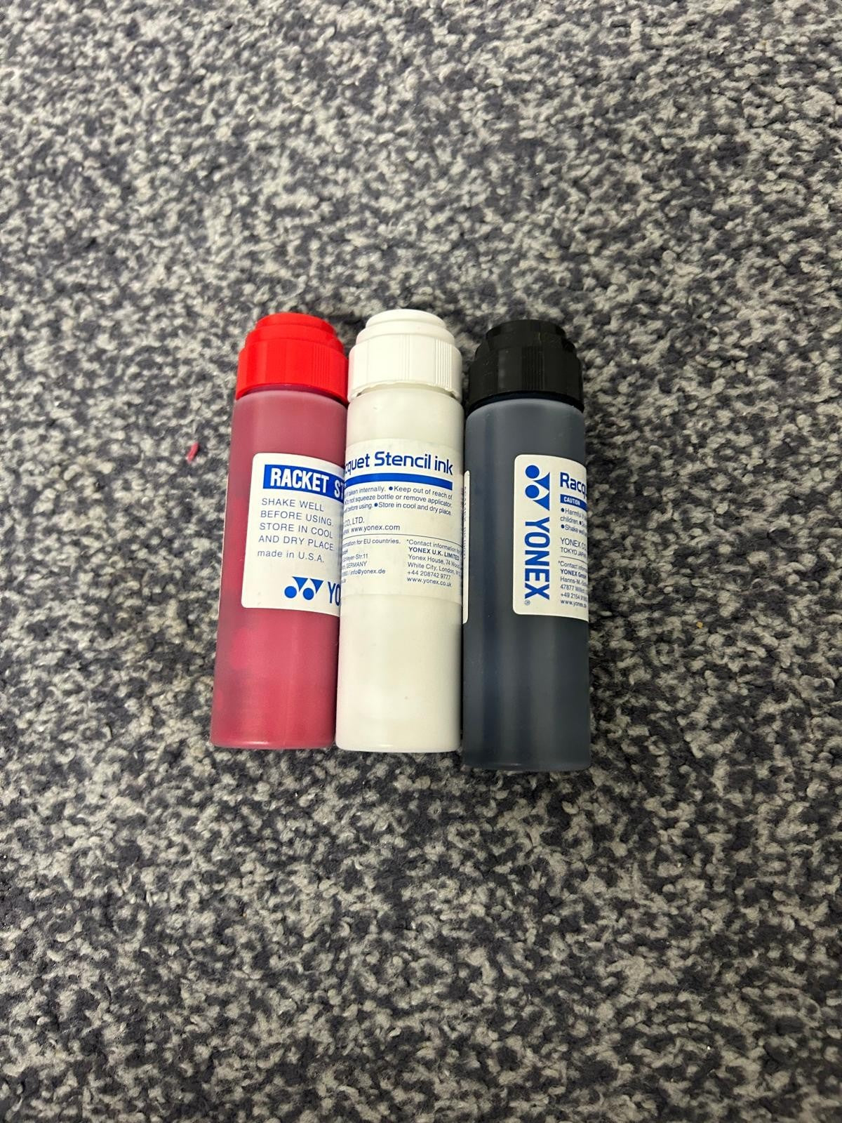 Yonex Stencil Ink Pen - pack of 1 - 3 colours - BRAND NEW - 1 bottle