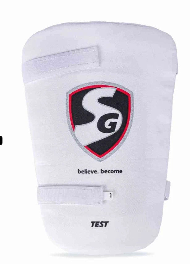 Cricket Thigh Pad SG Test – Adult Size (47–57 cm) – Protective Gear – White