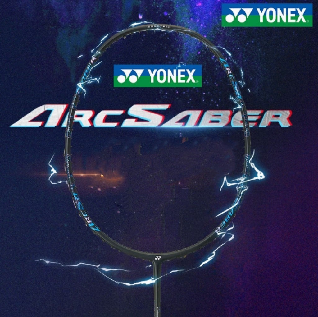 Yonex Arcsaber 2 Clear Badminton Racket Black/Blue 4UG4 With Factory Strings