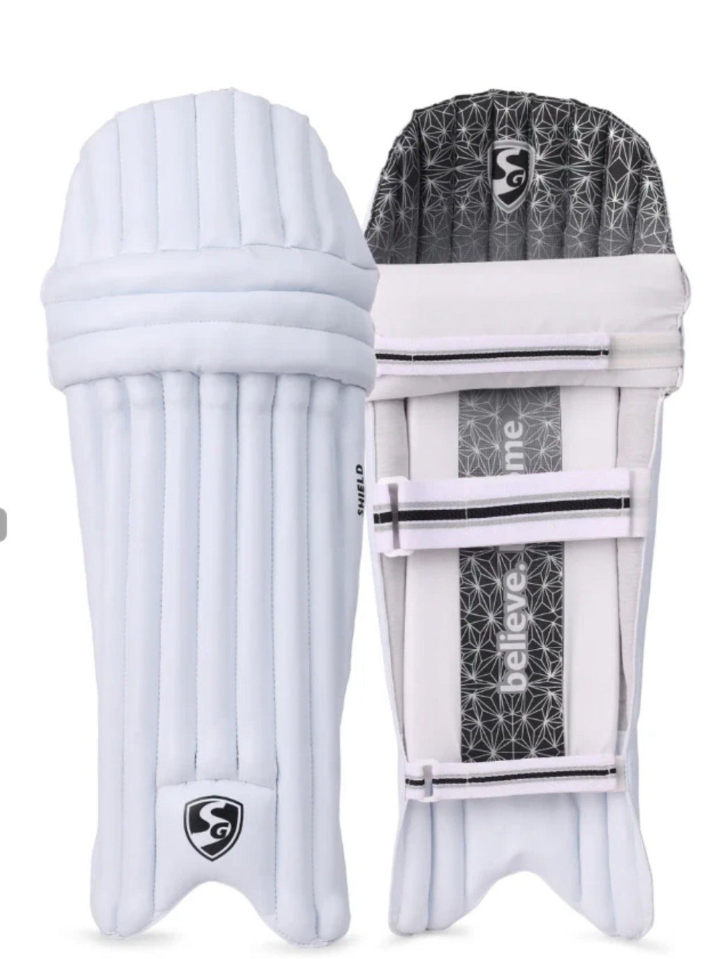 Cricket Batting Pads - SG Shield | Leg guards | Junior | White