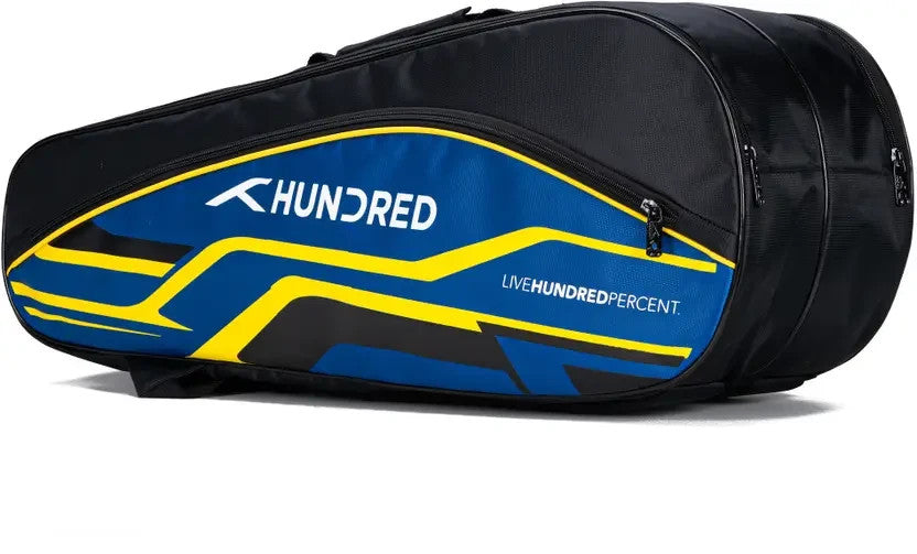Hundred Glacio Pack Badminton Kit Bag – 50L Standard Black/Royal Blue | Premium