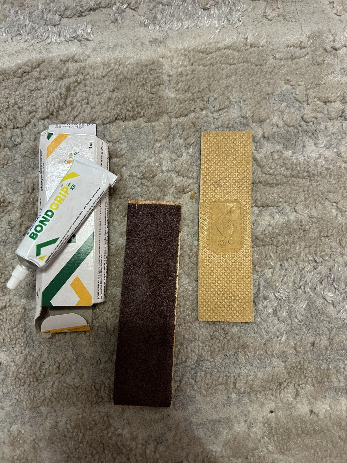 Cricket Bat Toe Guard Kit with (2 Toe guards , 1 Glue and 1 sandpaper)