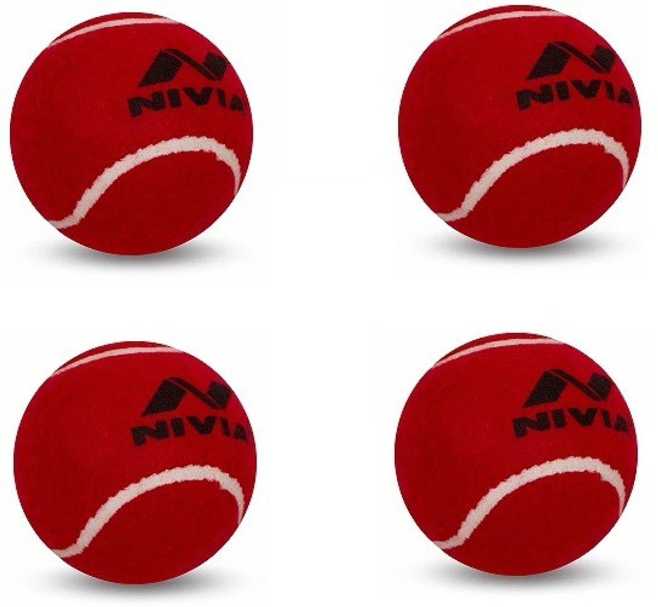 Nivia Heavy Tennis Cricket Ball Red Durable Practice Ball for Tennis & Cricket