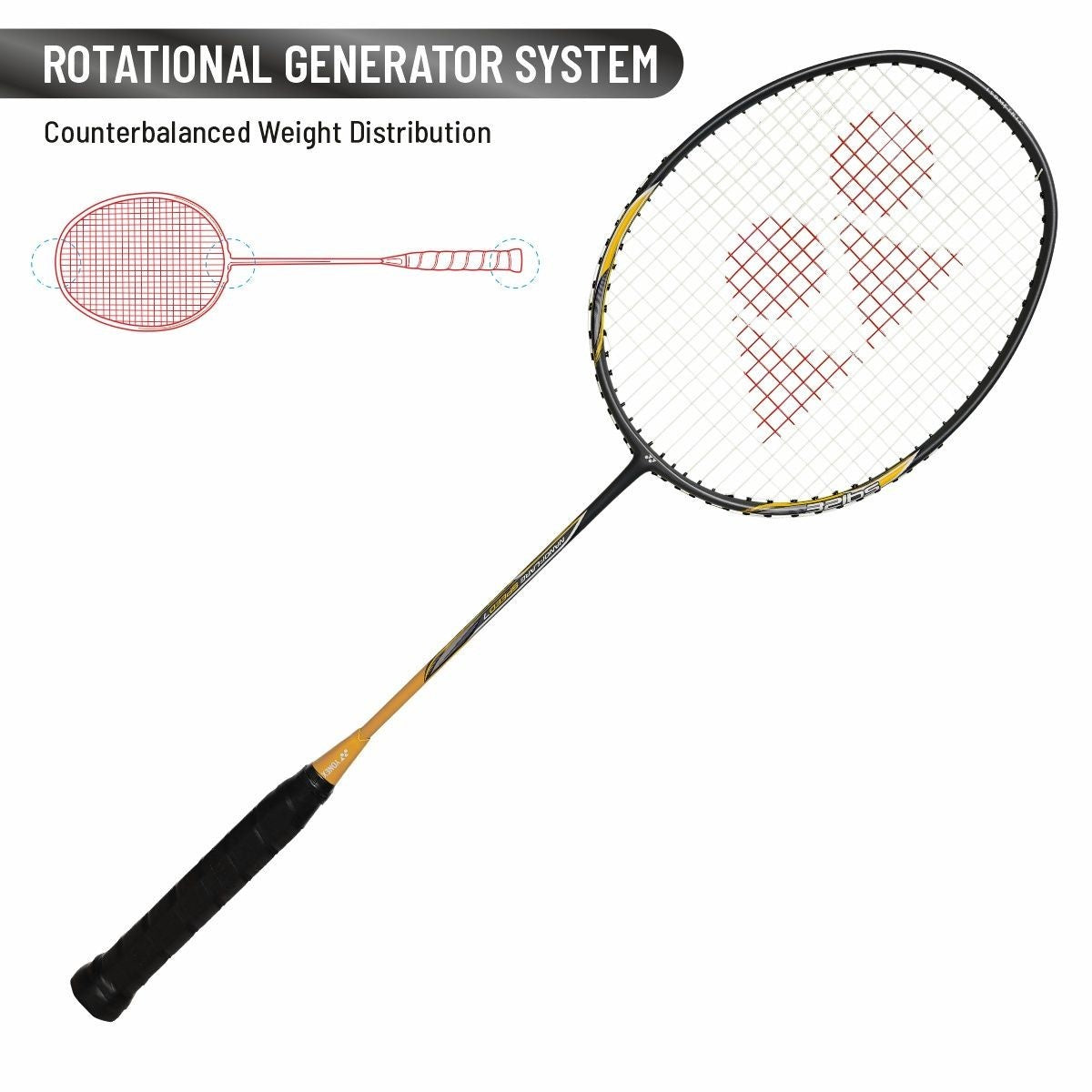 YONEX Nanoflare Speed 7 Yellow Strung Badminton Racquet  (Pack of: 1) 4U G4