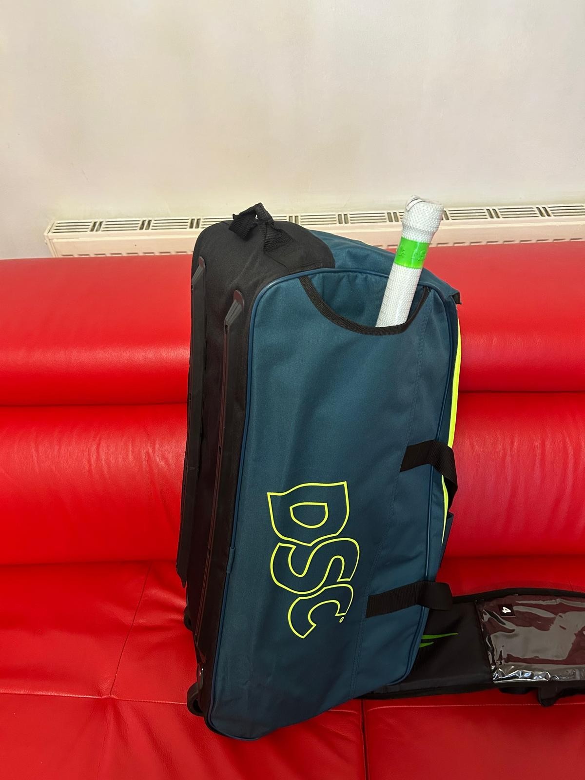 2026 DSC Condor Motion Junior Wheelie Cricket Bag - Blue - Size: 71 x26 x 32cm