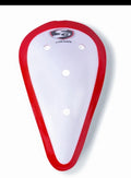 Cricket L Guard | Abdominal Pad - SG Litevate | Red and White | Adult | 185 mm