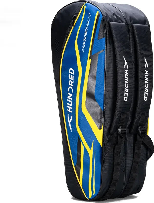 Hundred Glacio Pack Badminton Kit Bag – 50L Standard Black/Royal Blue | Premium