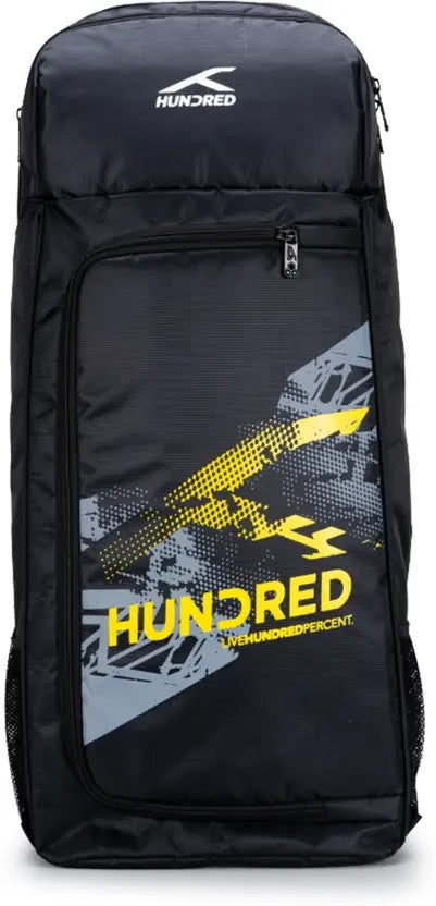 Hundred Switch Badminton Kitbag Backpack – Durable Sports Racket Carry Bag Black