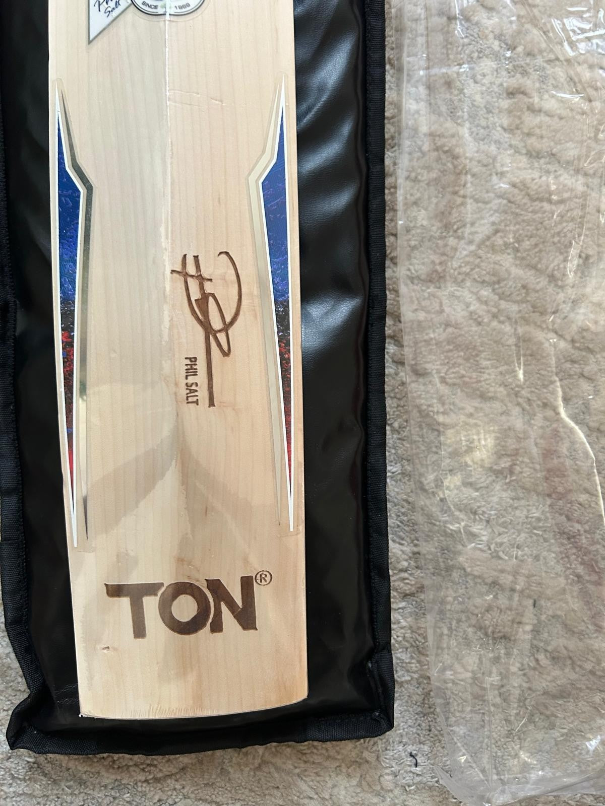 SS TON Phil Salt Pro Players Edition Cricket Bat –Laser Grains,Explosive Ping 🚀