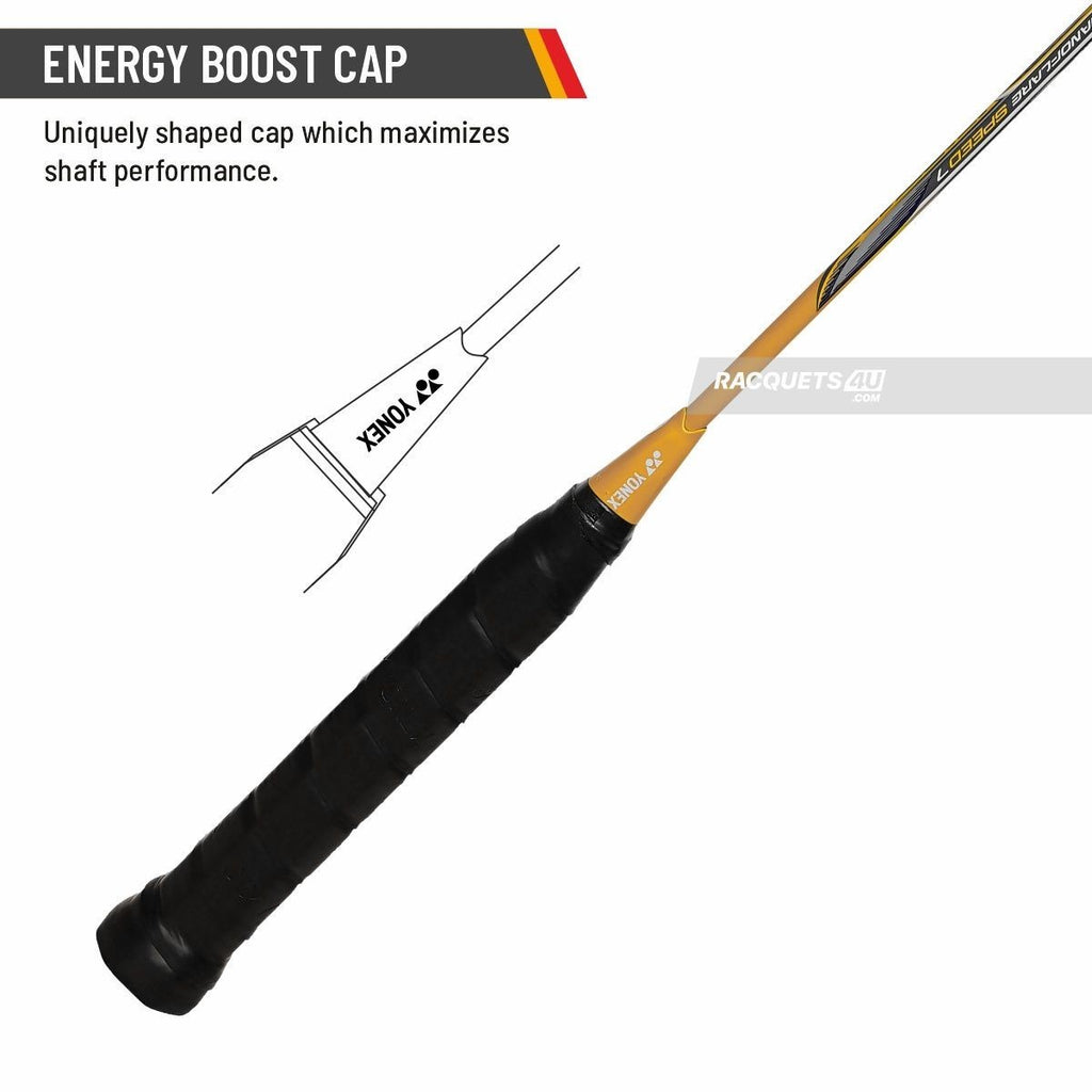 YONEX Nanoflare Speed 7 Yellow Strung Badminton Racquet  (Pack of: 1) 4U G4