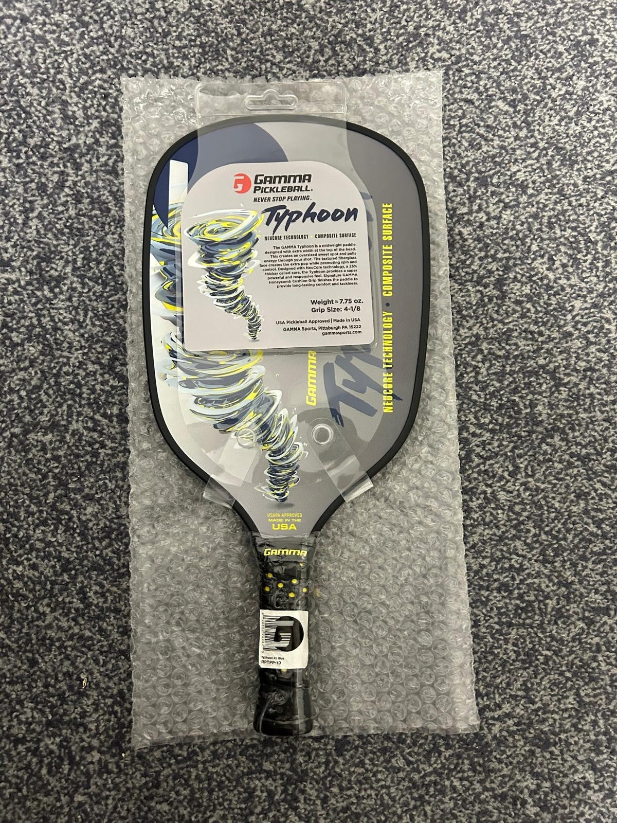 GAMMA Typhoon Pickleball Paddle - optional GAMMA Pickleball Paddle Cover
