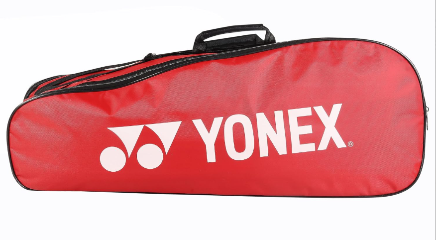 Yonex Racket Bag SUNR23025 | Storage of 3 Rackets & Clothes | Red | Premium |NEW