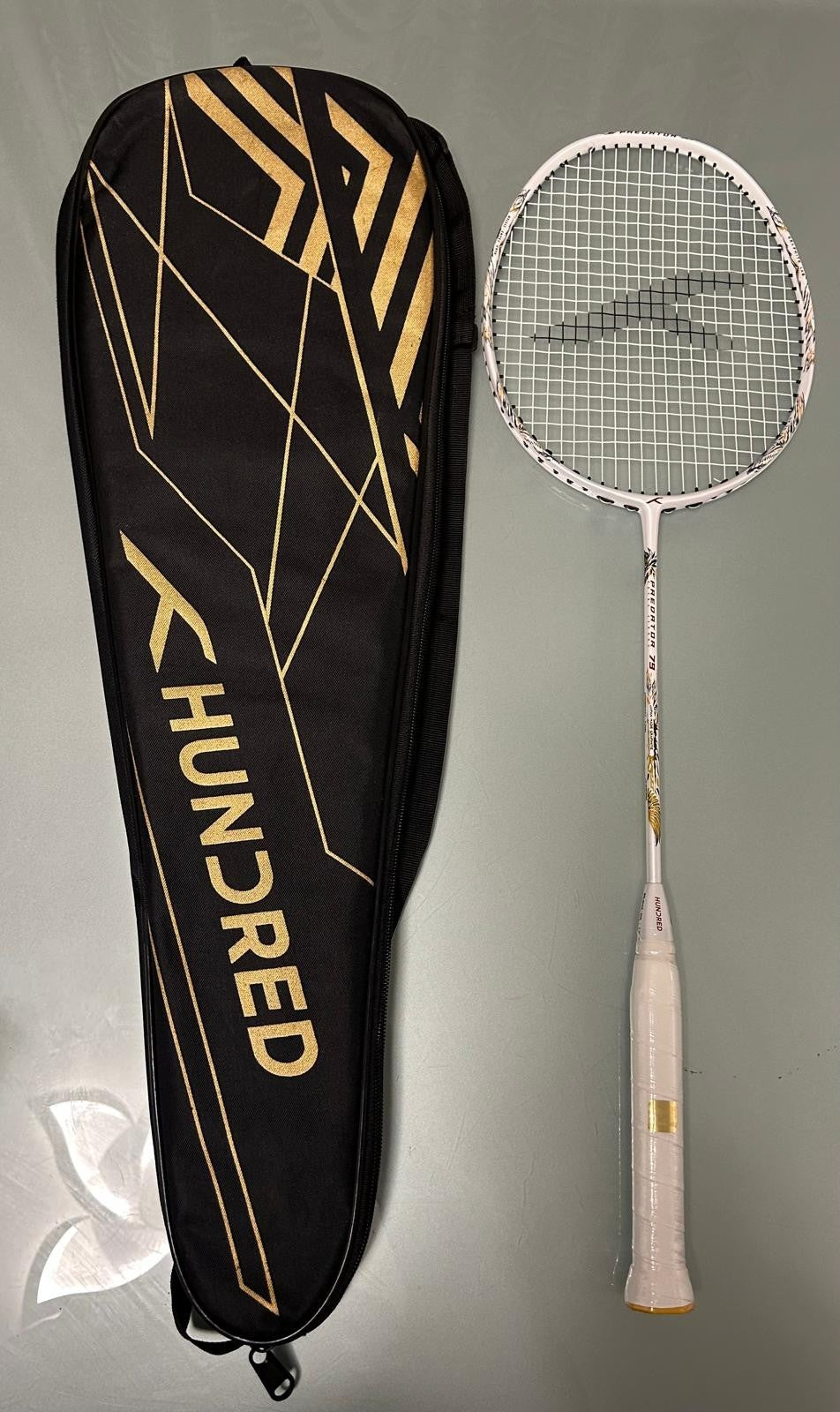 Hundred Predator 79/82 Extra Strong Graphite Badminton Racket ≤38 |4U | Premium
