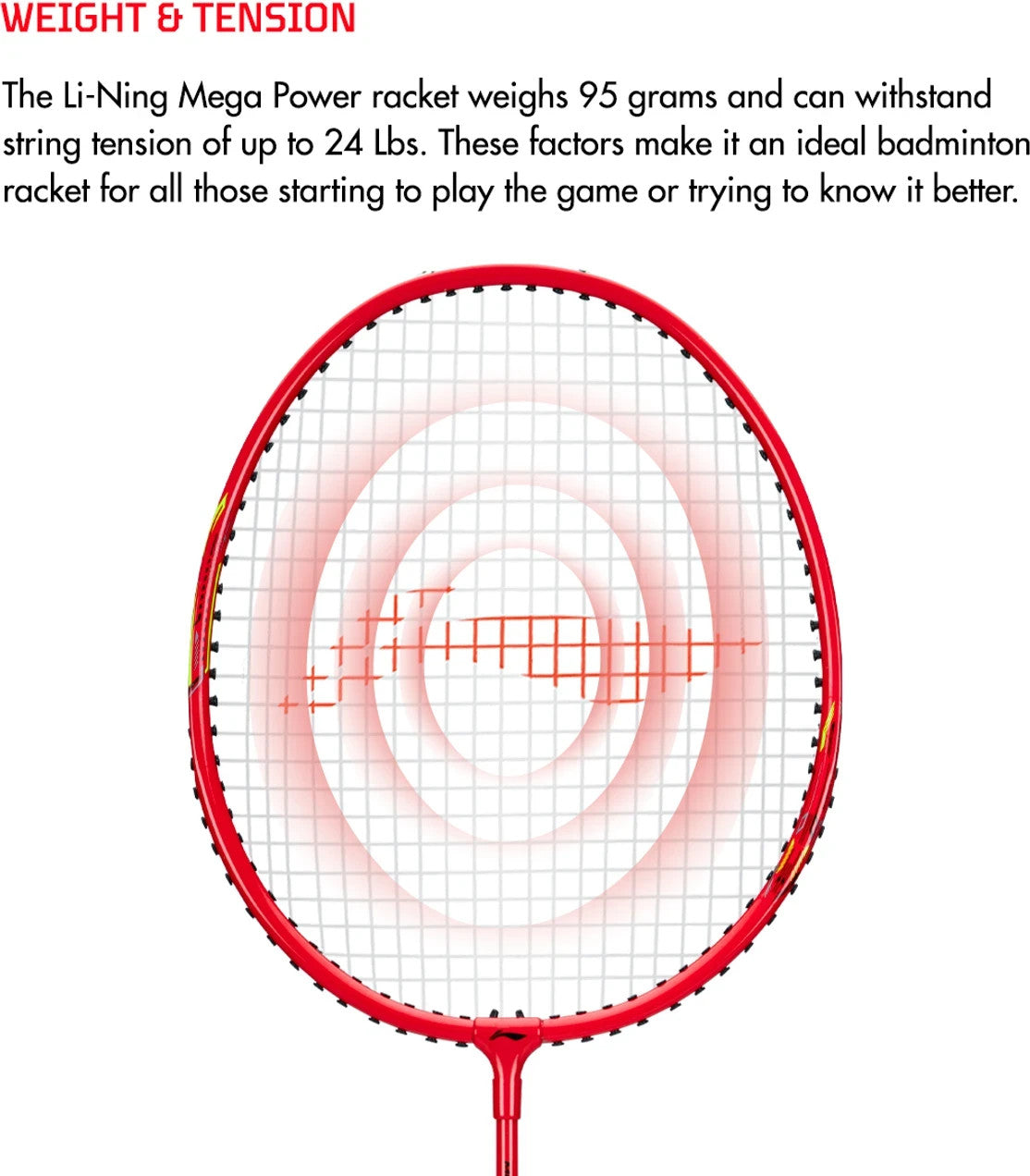 LI-NING Mega Power MP 8 - Pack of 1 Full Covers Multicolor Strung Badminton