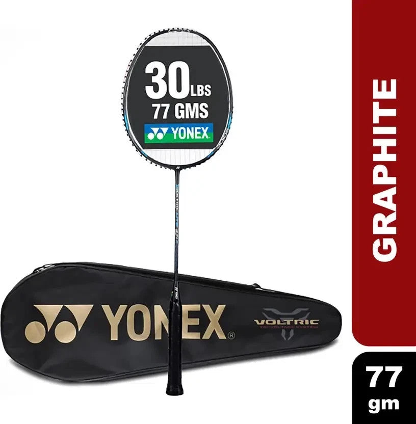 Yonex VOLTRIC 47i Lit Blue Strung Badminton Racquet G4 Brand New With Cover.