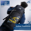 Hundred Switch Badminton Kitbag Backpack – Durable Sports Racket Carry Bag Black