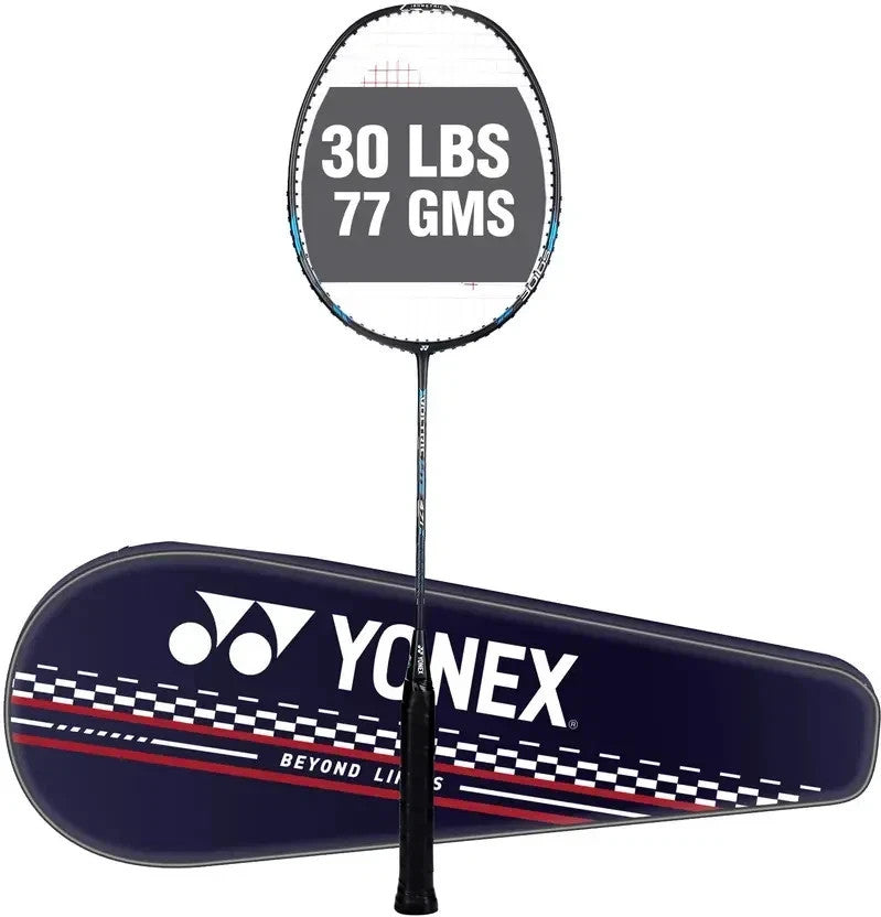 Yonex VOLTRIC 47i Lit Blue Strung Badminton Racquet G4 Brand New With Cover.