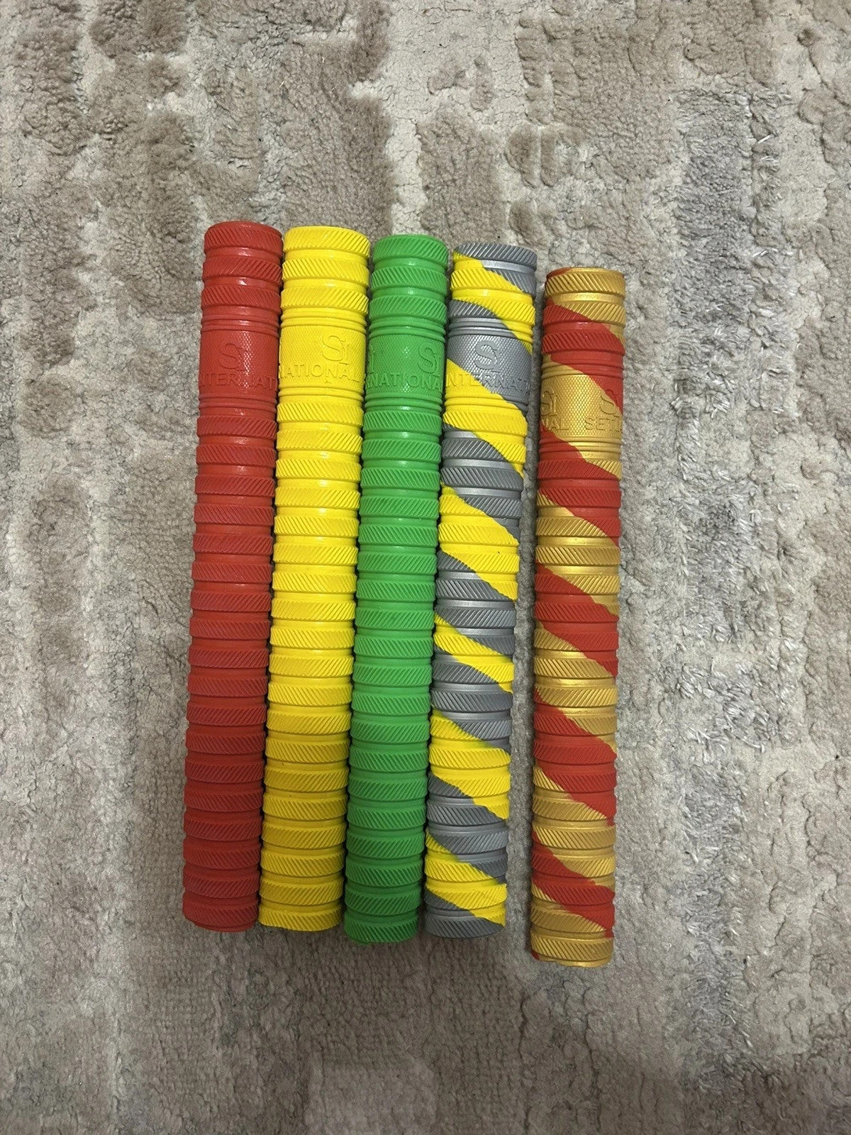 5x RING CHEVRON Players Cricket Bat Grips Top Quality & Great Value- Assorted