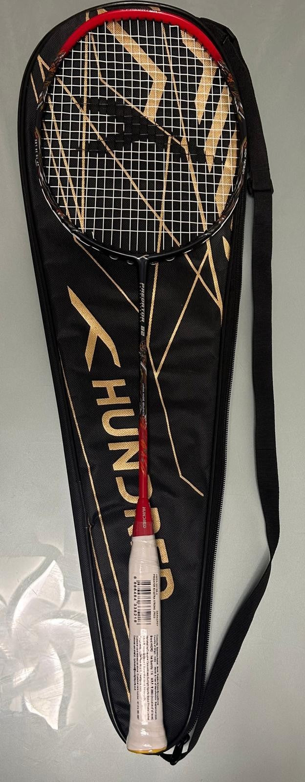 Hundred Predator 82 Extra Strong Graphite Badminton Racket Max Tension : ≤38 |4U