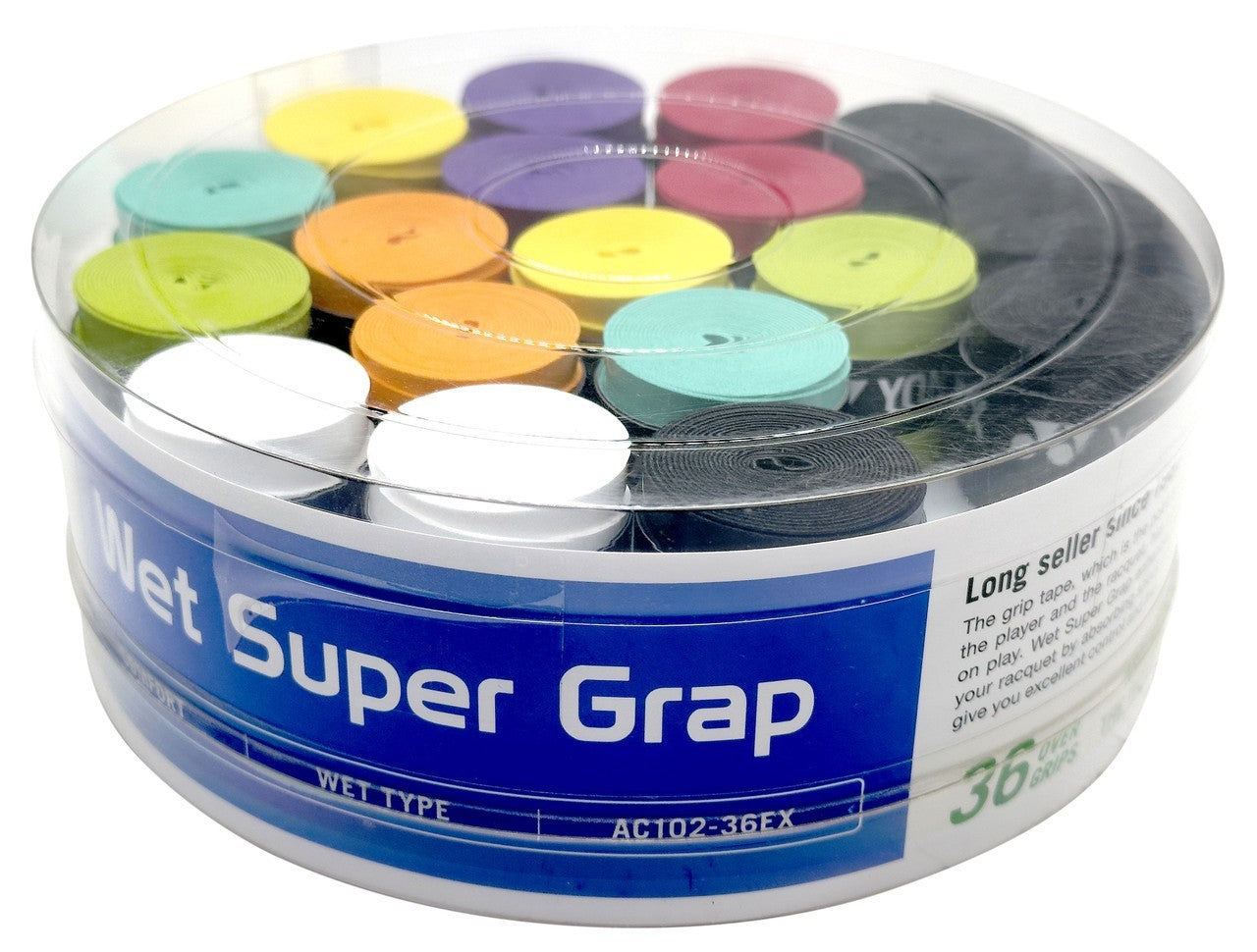 Yonex AC102-36EX Super Graps Badminton Overgrip - 36 Pack -All Colours Available