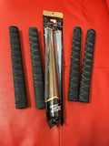 Cricket bat Ring Chevron 4 Grips With 1 Wooden Grip cone applicator - NON SLIP