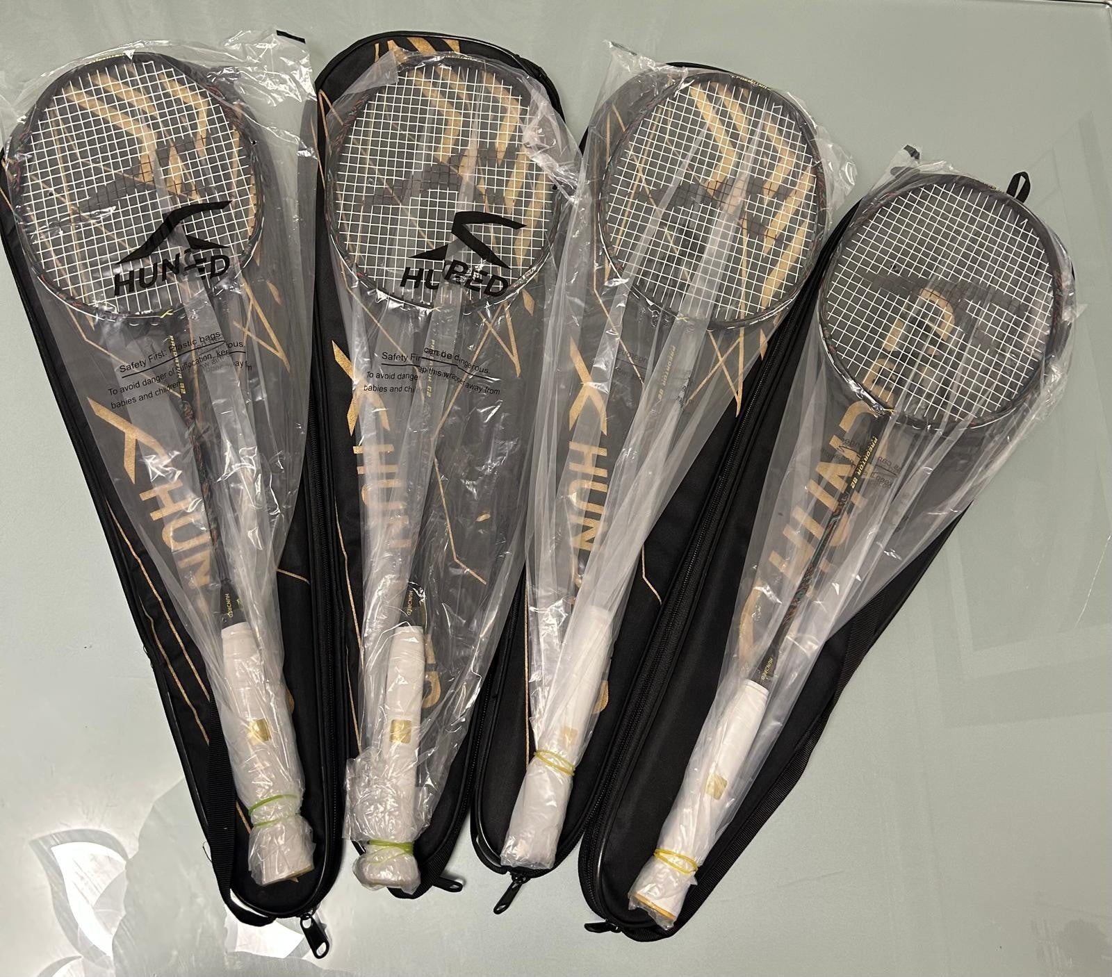 Hundred Predator 79/82 Extra Strong Graphite Badminton Racket ≤38 |4U | Premium