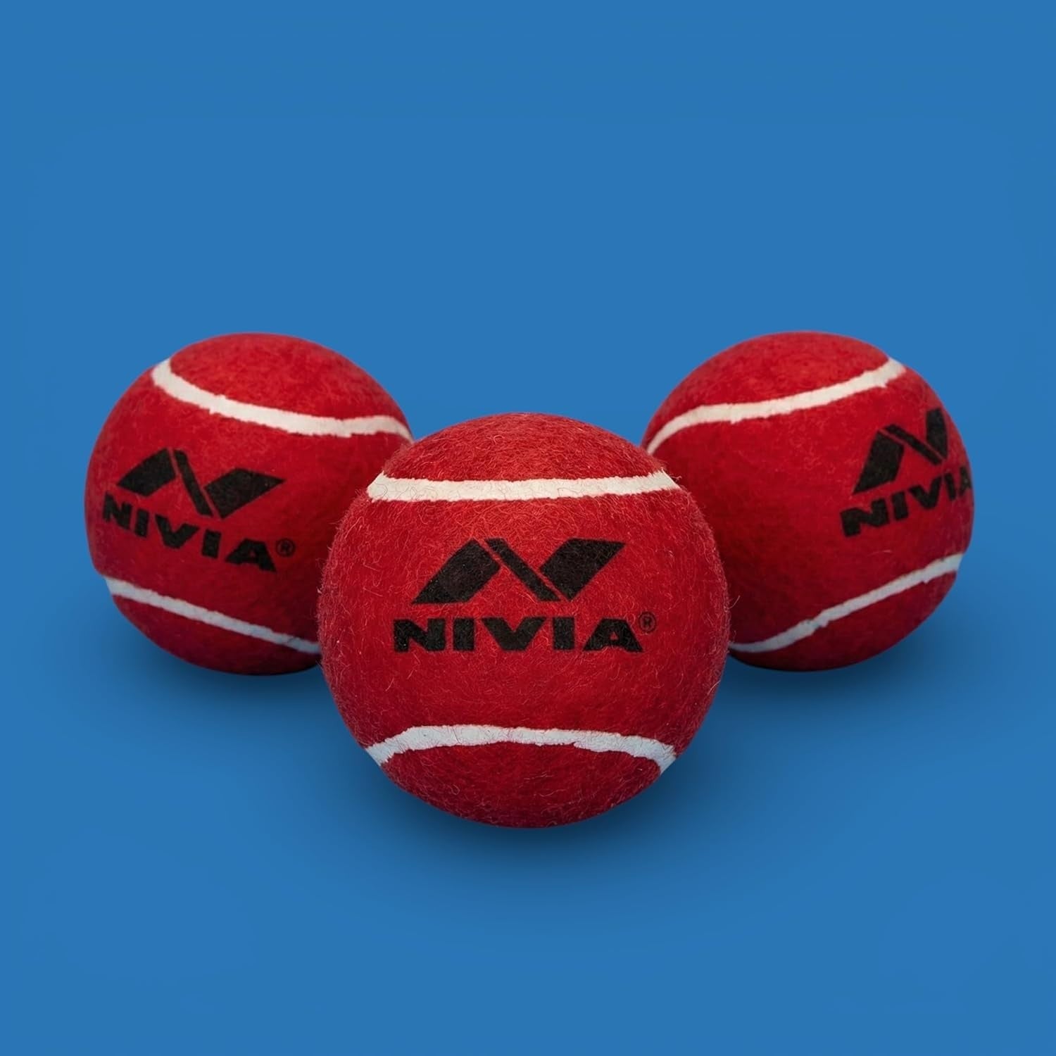 Nivia Heavy Tennis Cricket Ball Red Durable Practice Ball for Tennis & Cricket
