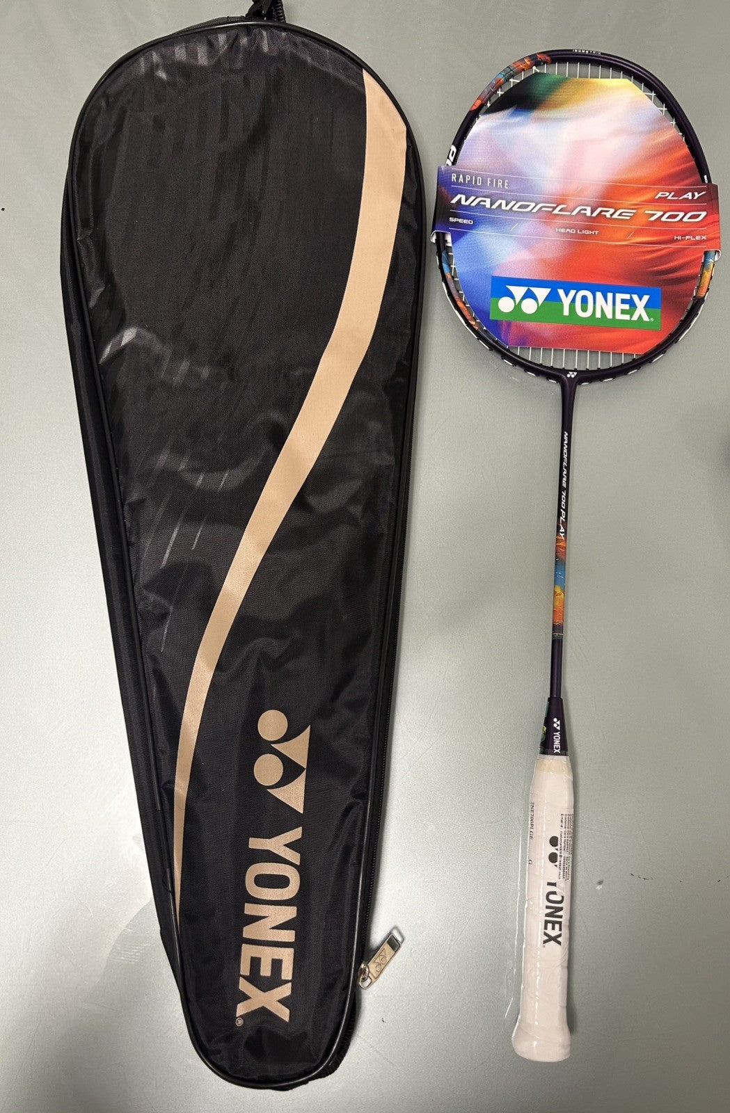 Yonex Nanoflare 700 Play 4U Badminton Racket - Midnight Purple - Strung - 4UG5