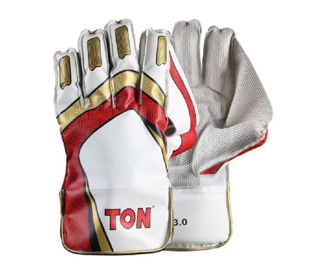 TON Pro 3.0 Cricket Wicket Keeping Gloves for MEN - Premium Quality with CASE