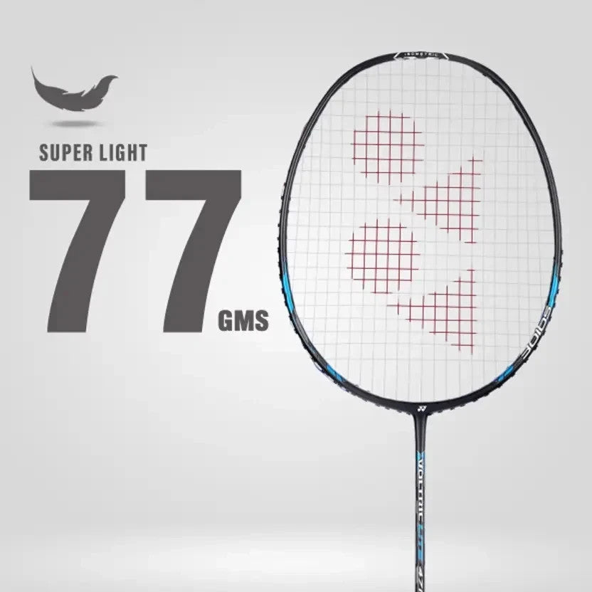 Yonex VOLTRIC 47i Lit Blue Strung Badminton Racquet G4 Brand New With Cover.