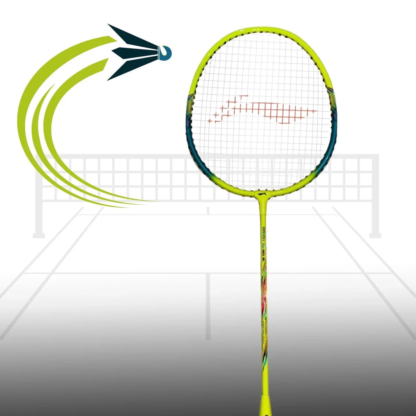 LI-NING Smash XP 70/80 IV Badminton Racket Strung Full Cover Multicolor NEW