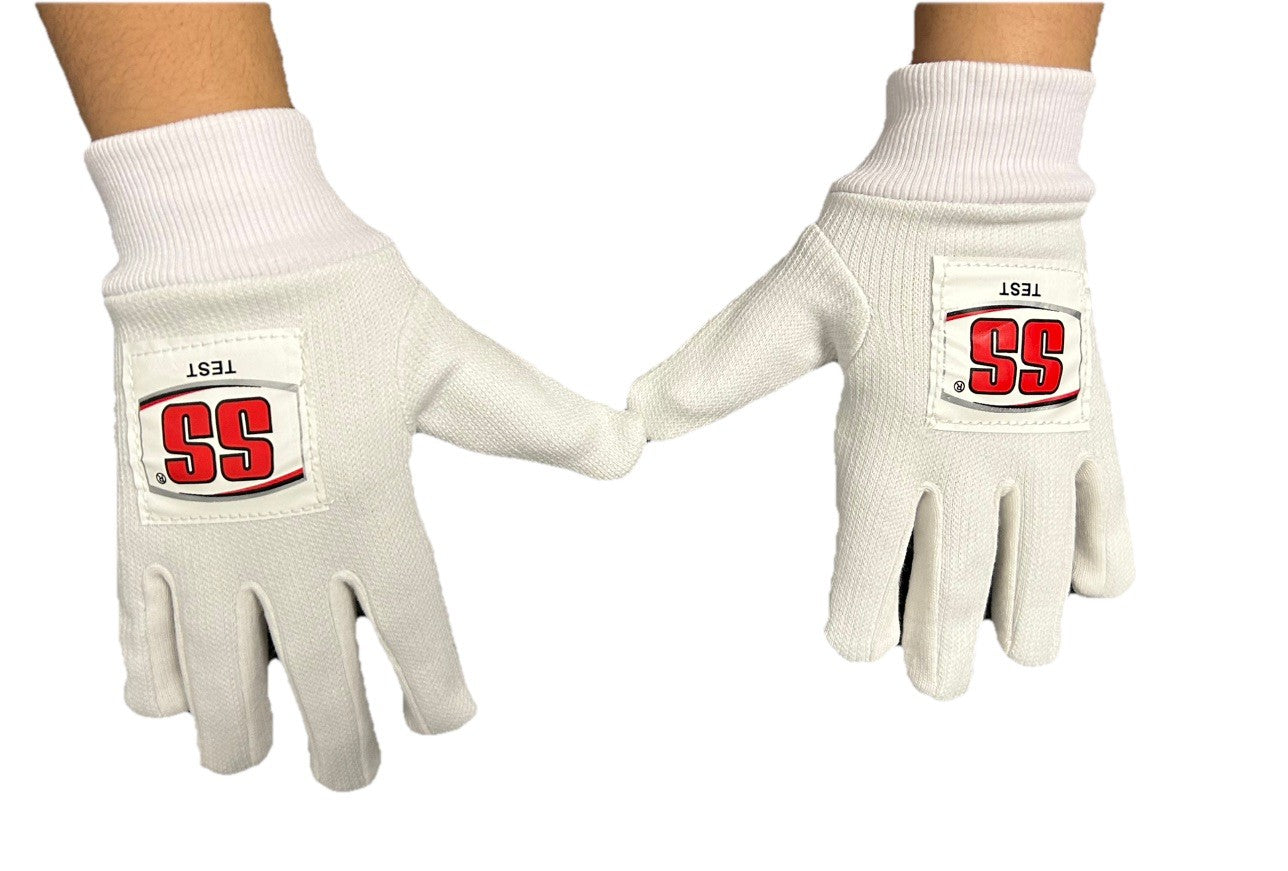 SS Test Cricket Plain Cricket Wicket Keeping Inner Gloves - Free P&P Size - Boys