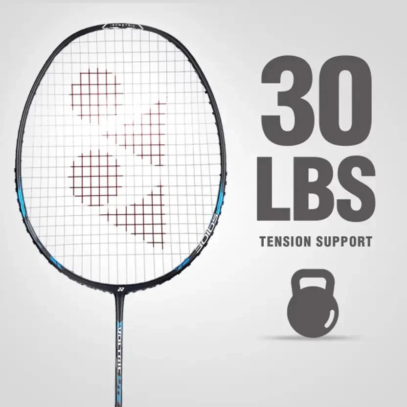 Yonex VOLTRIC 47i Lit Blue Strung Badminton Racquet G4 Brand New With Cover.