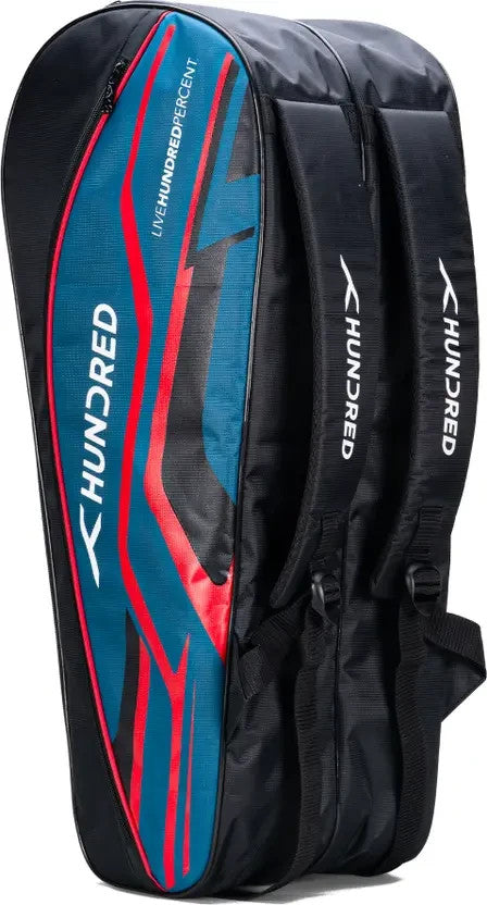 Hundred Glacio Pack Badminton Kit Bag – 50L Standard Black/Teal Green | Premium