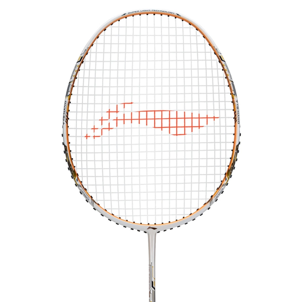 LI-NING Air -Force 78 G3 White/Orange Strung Badminton Racquet Pack of: 1, 78g