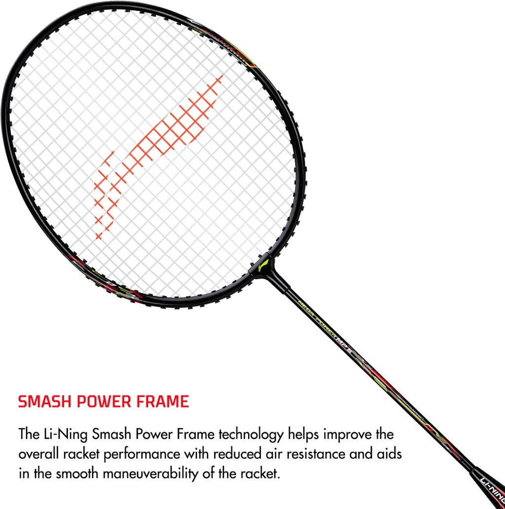 LI-NING Mega Power MP 5 Badminton Racquet With case - Pack of 1 - black