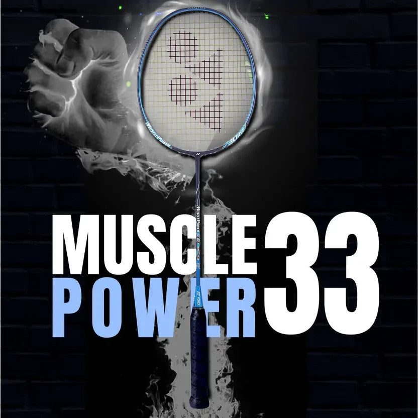YONEX Muscle Power 33Light Blue Strung Badminton Racquet  (Pack of: 1) 4U | G4