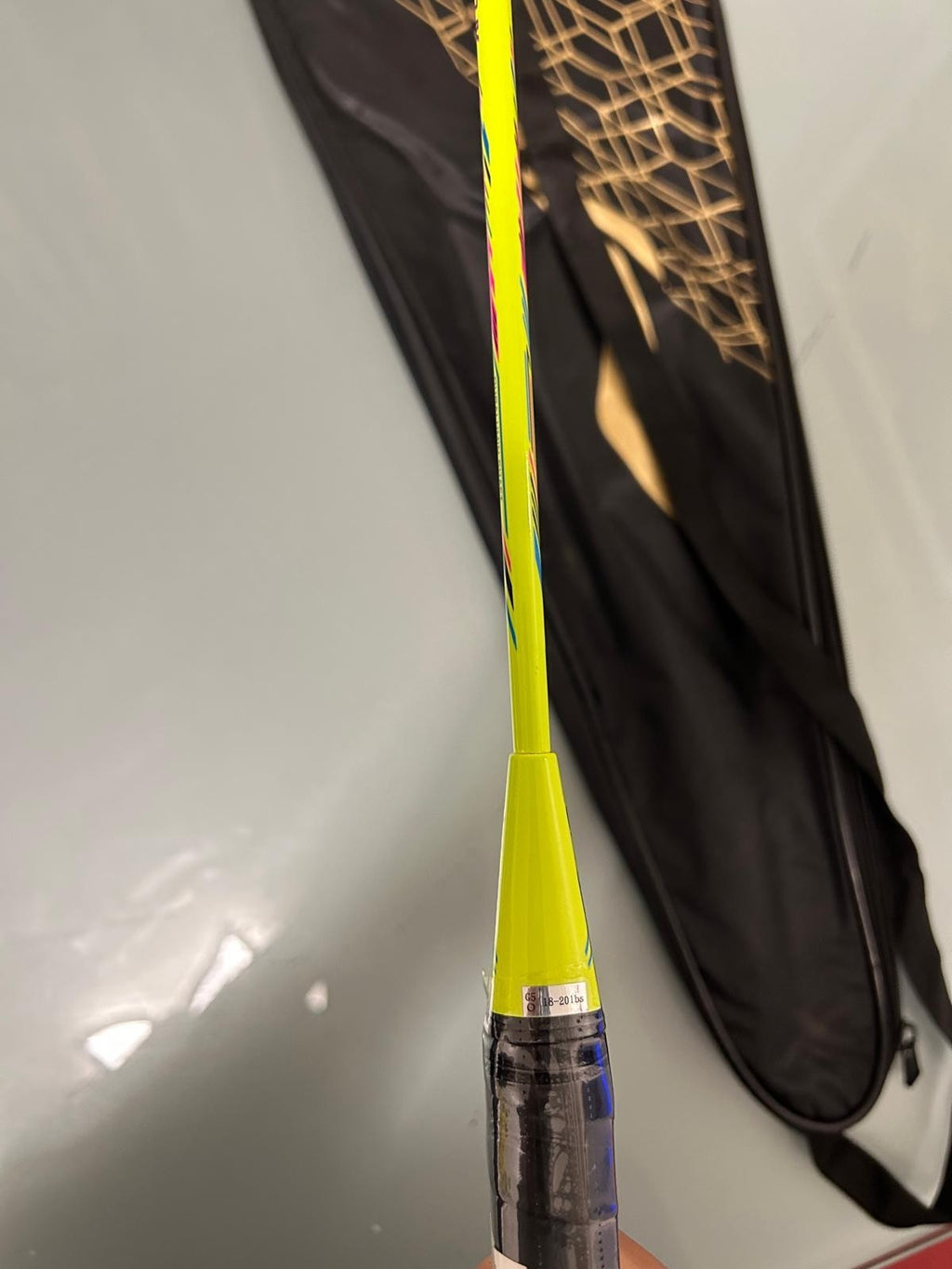 Li-Ning Badminton Racket XP 80 IV AYPU169-1 Lime Green/Sky Blue Bundle with CASE