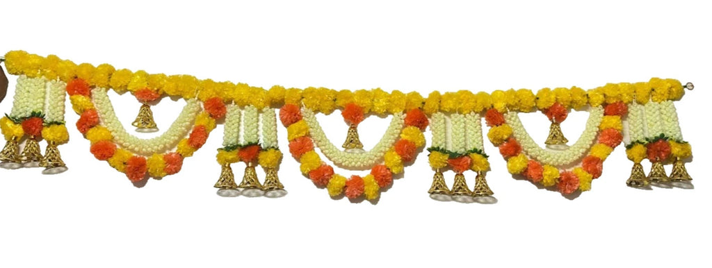 Hanging Artificial Doorway Yellow Flower toran Bhawandar | Diwali | Multicolor