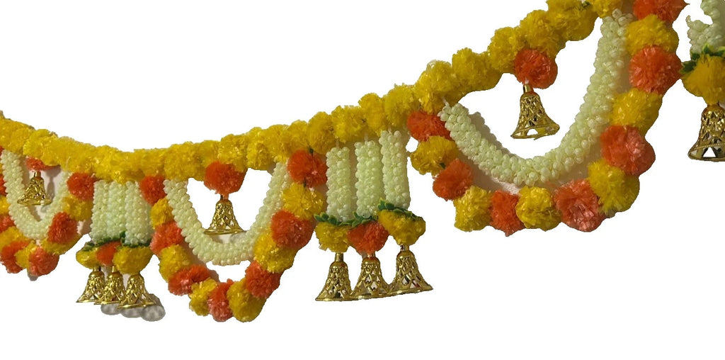 Hanging Artificial Doorway Yellow Flower toran Bhawandar | Diwali | Multicolor