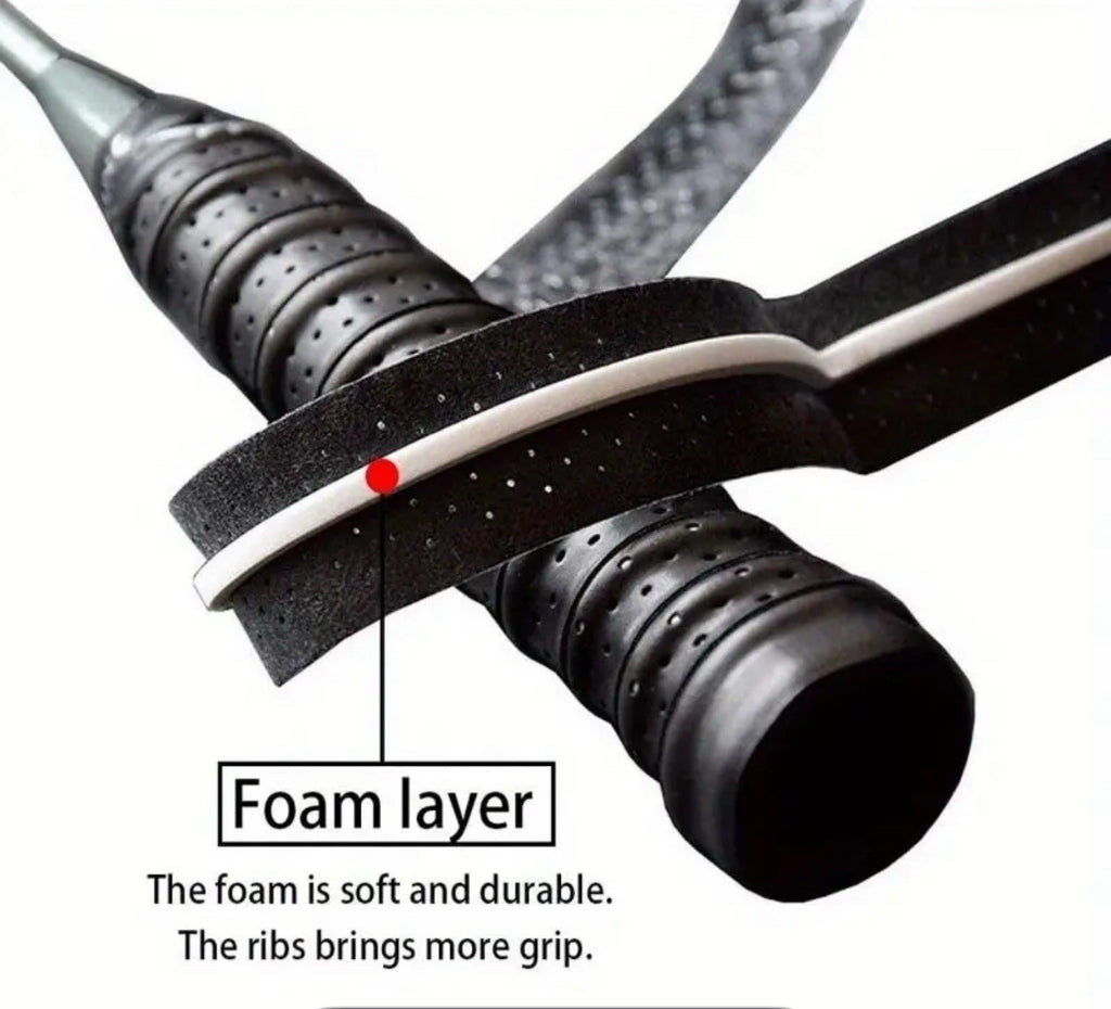 Anti Slip Badminton Overgrip, Tennis, Squash  (Pack of 4), With Foam layer |